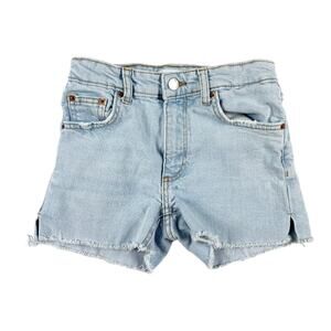 Zara Light Wash Denim Jean Shorts 11-12 Girls